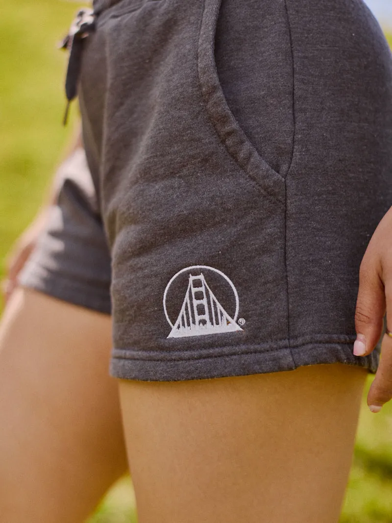Women's Embroidered Logo Jogger Shorts