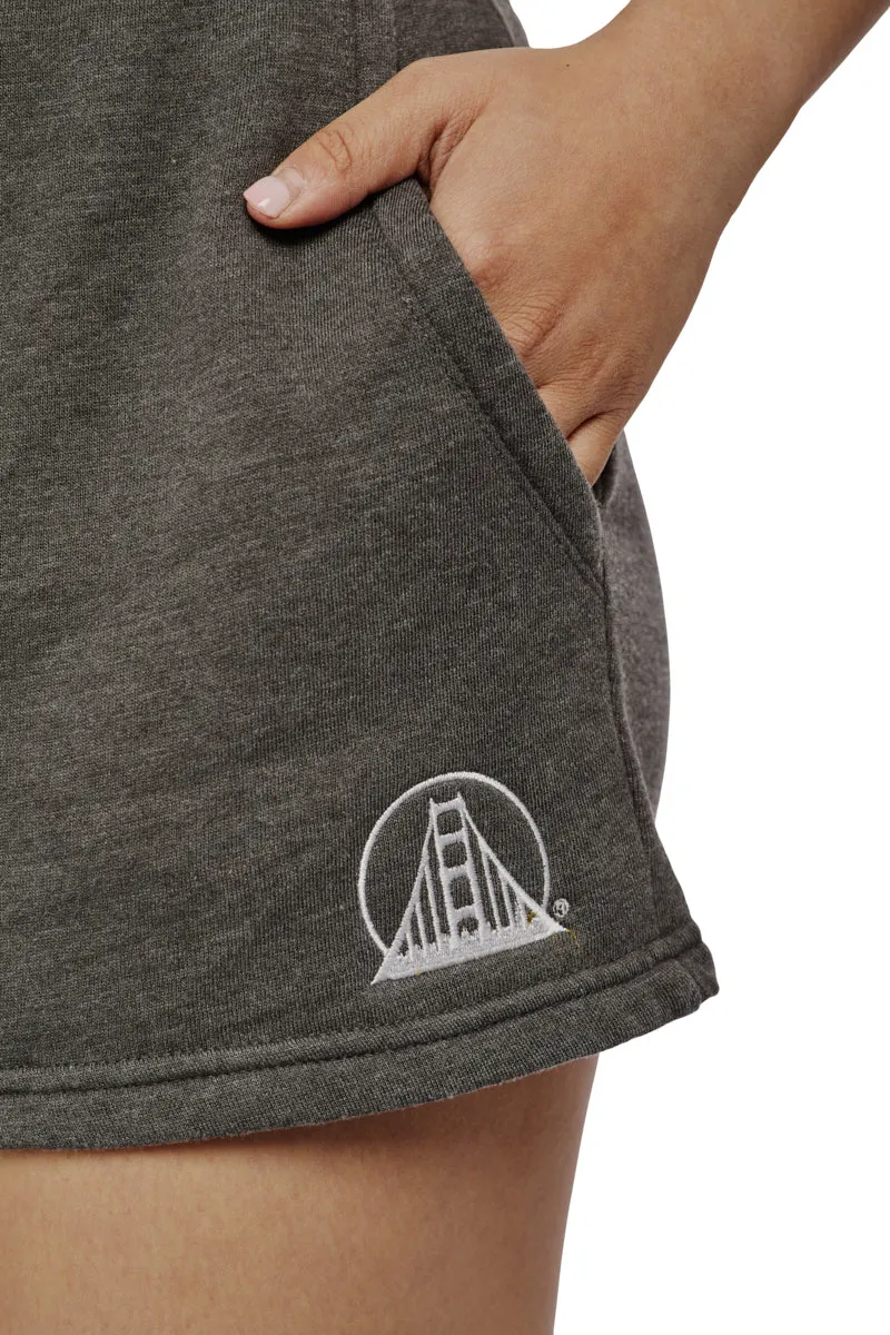 Women's Embroidered Logo Jogger Shorts