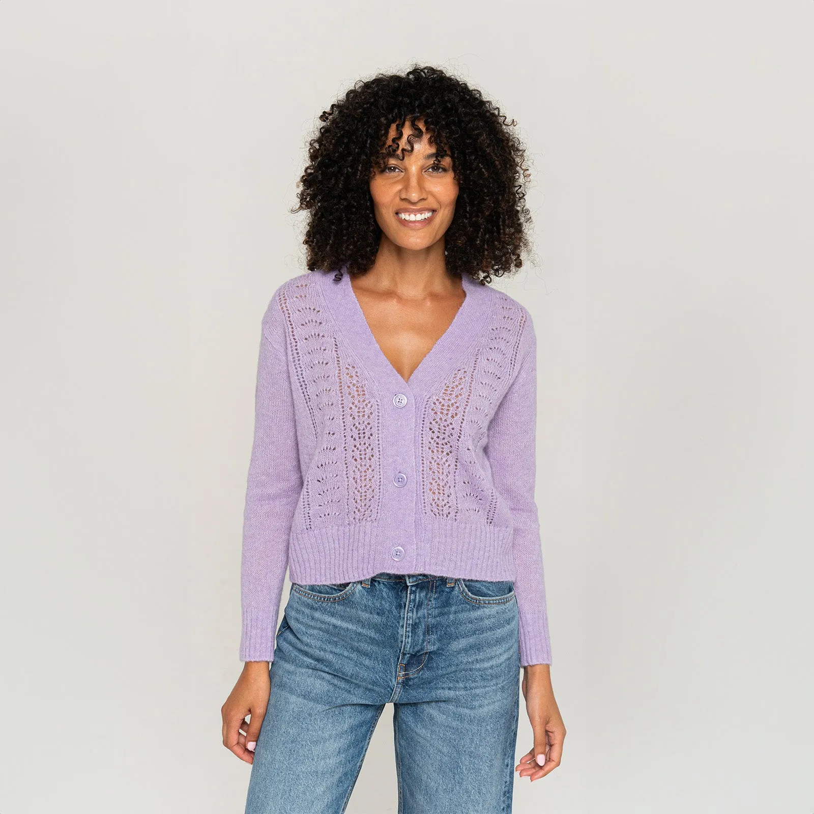 Women's Pointelle Cardigan