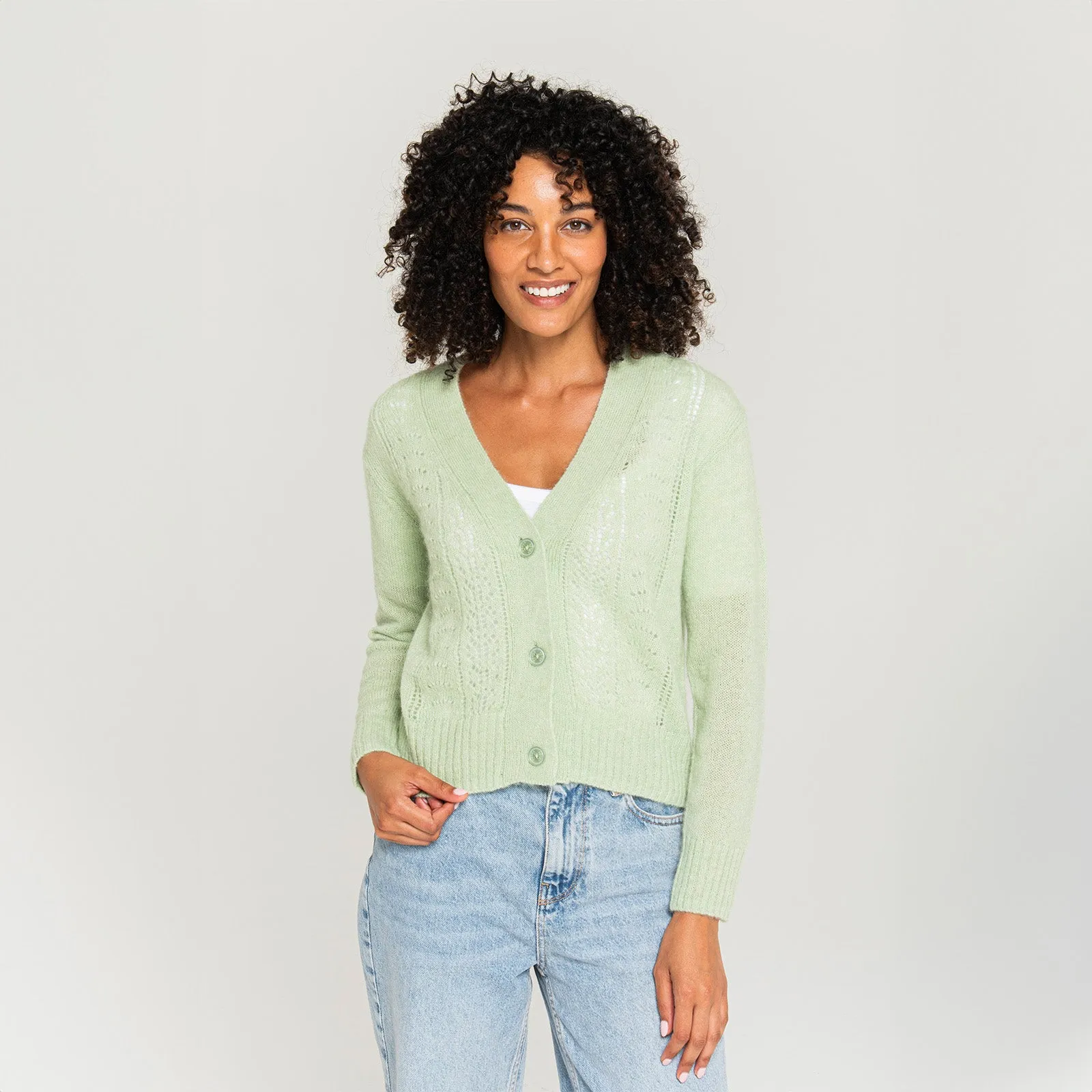 Women's Pointelle Cardigan