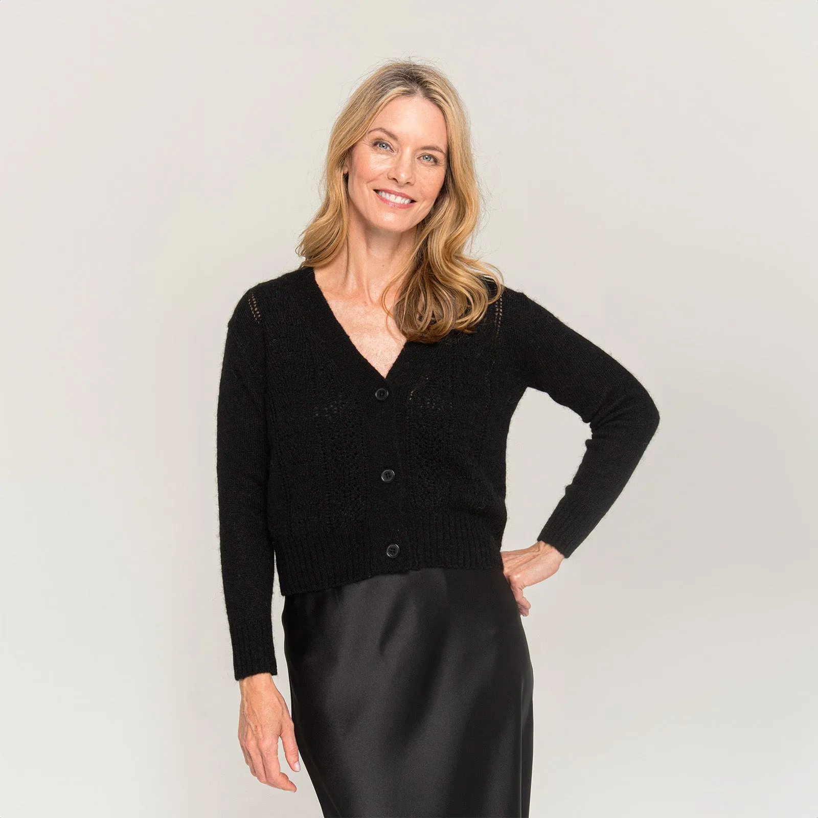Women's Pointelle Cardigan