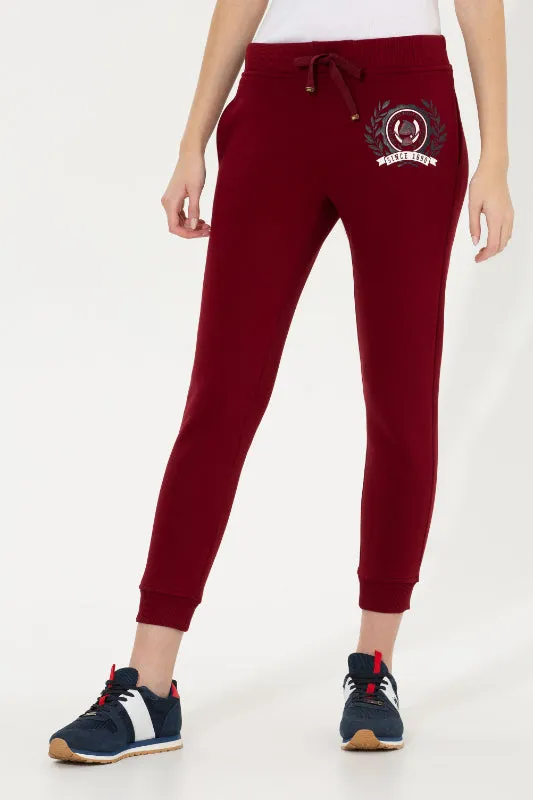 Womens Sweatpants Cherry