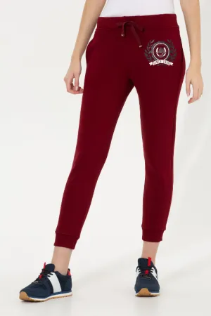 Womens Sweatpants Cherry